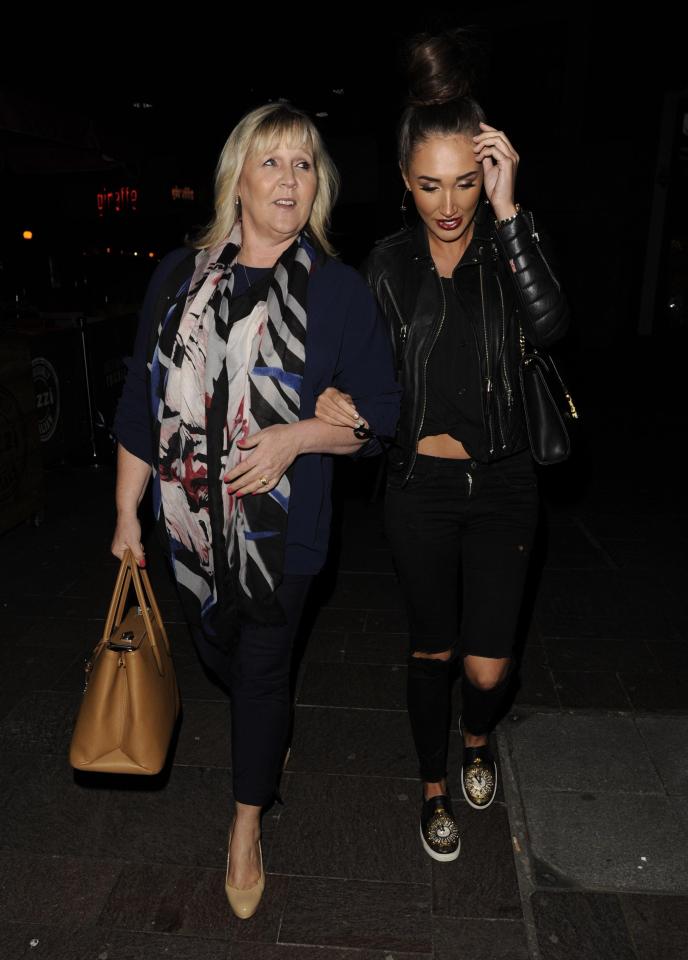  Megan looked closer than ever to her mum Tanya