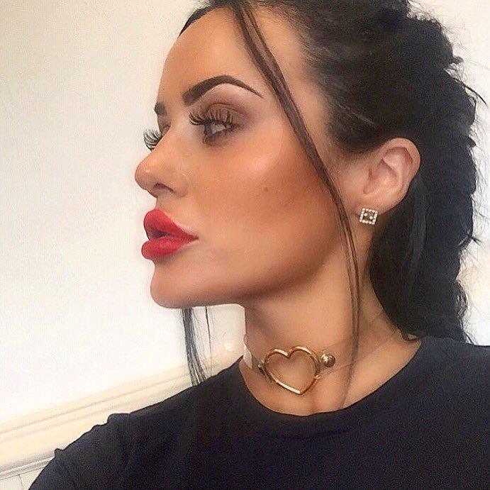  Riah's Angelina Jolie-esque pout has got her Insta famous