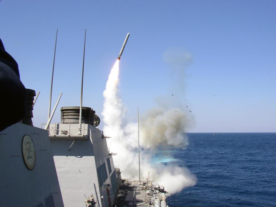  Tomahawk missiles are launched from ships and have a very long range