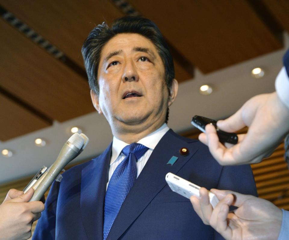  Shinzo Abe claimed Kim could launch a chemical weapons attack on Japan