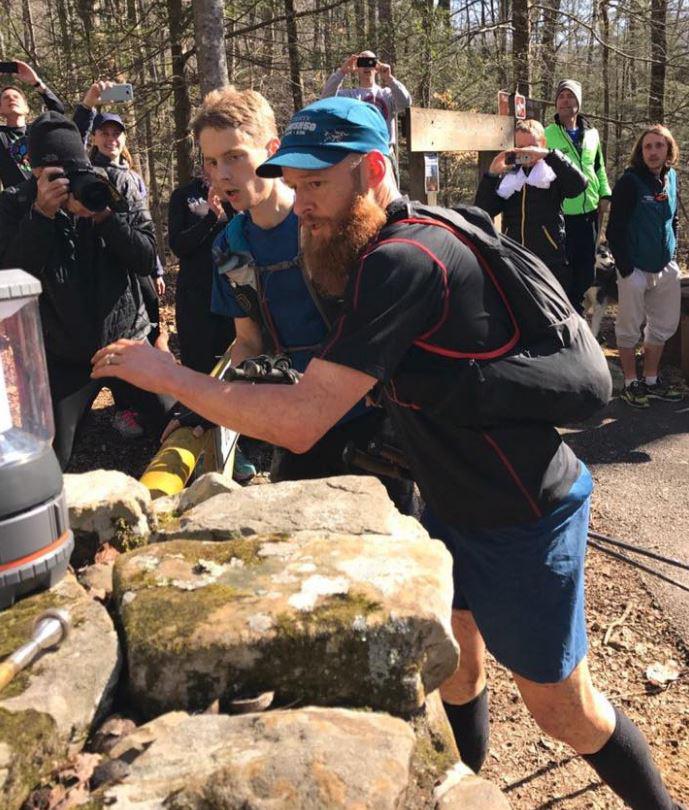  Gary at the start of the incredible 60-hour 100-mile race in Tennessee