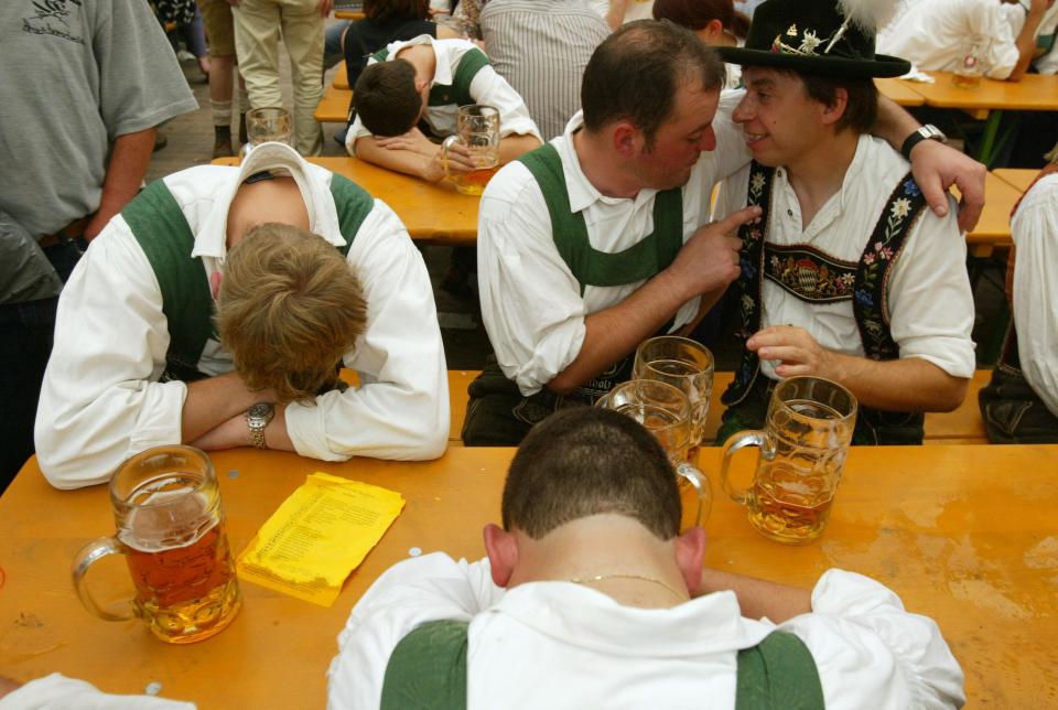  At the Oktoberfest in Munich, you can’t be pronounced legally drunk, no matter how drunk you actually are (file photo) 