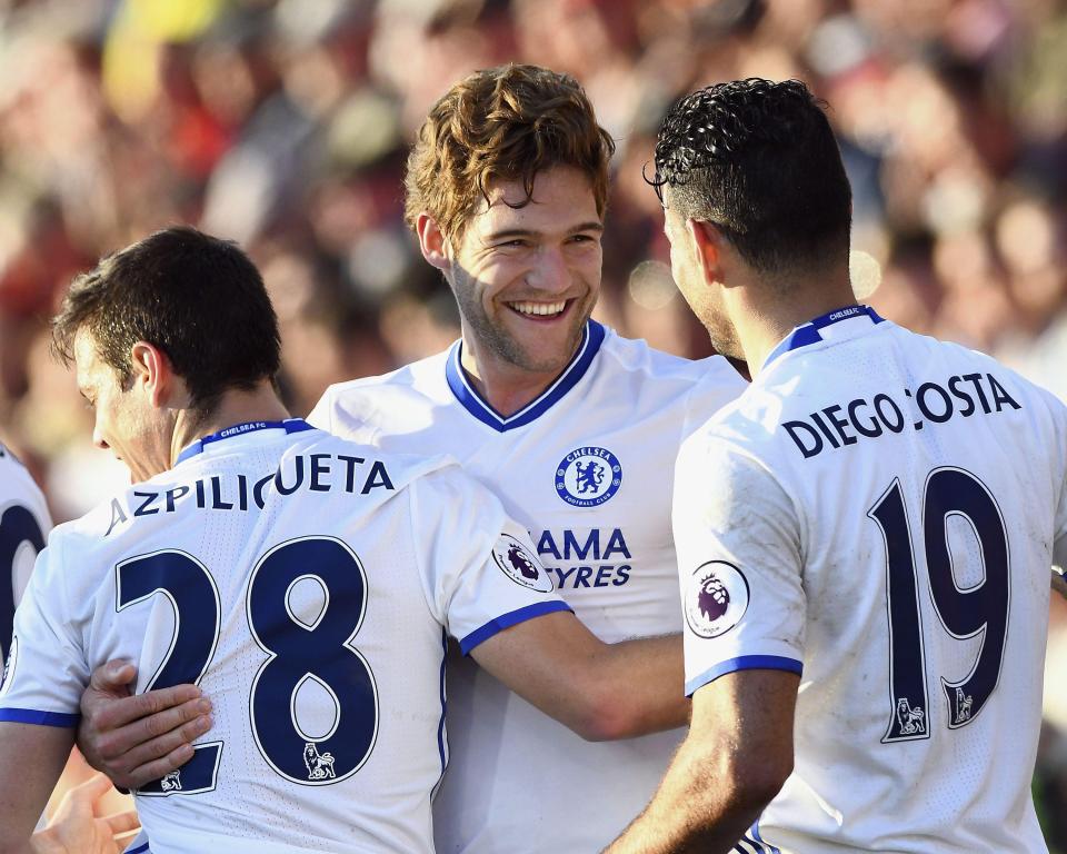  Marcos Alonso has been a standout performer for Chelsea this season under Antonio Conte