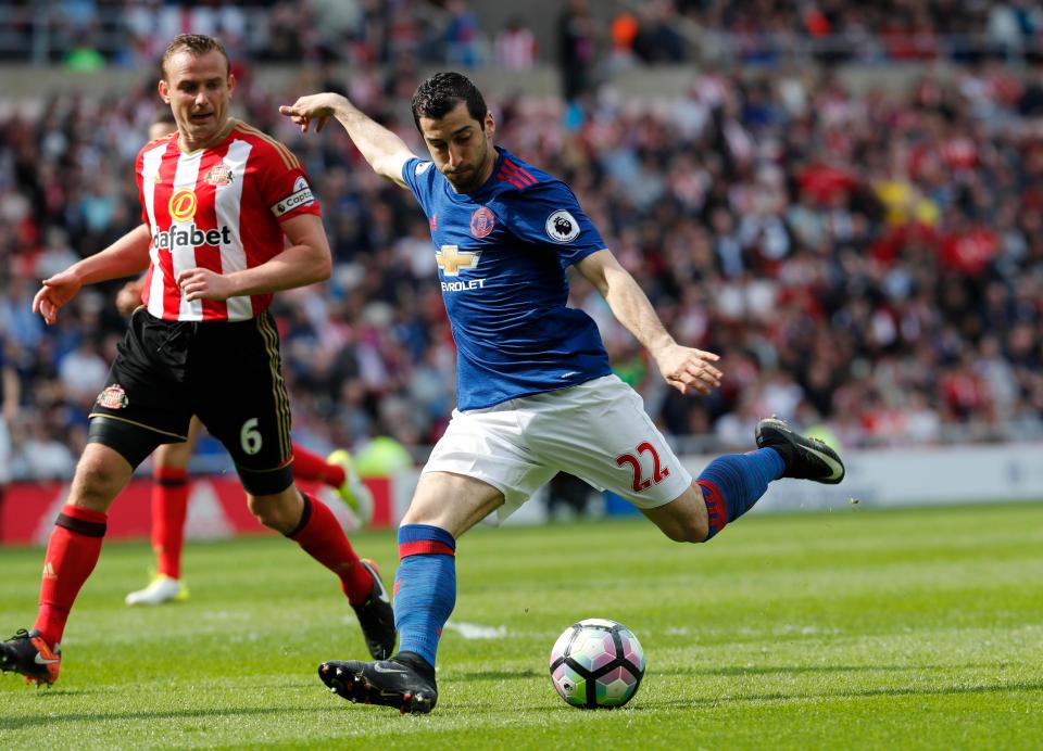  Henrikh Mkhitaryan made it 2-0 immediately after half time with a left-footed effort