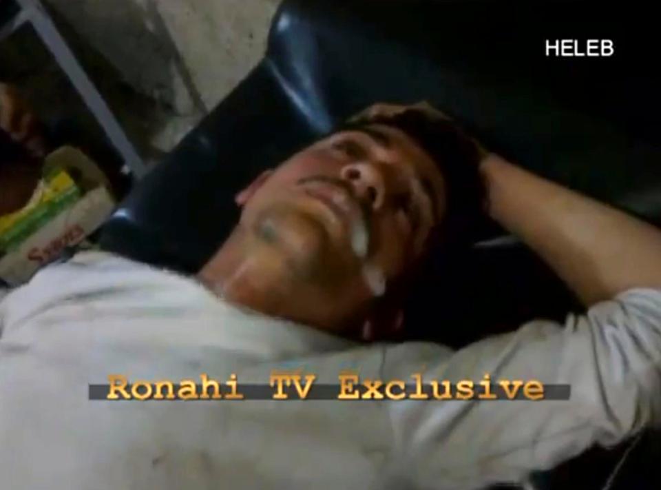  TV footage of a suspected victim of the attack