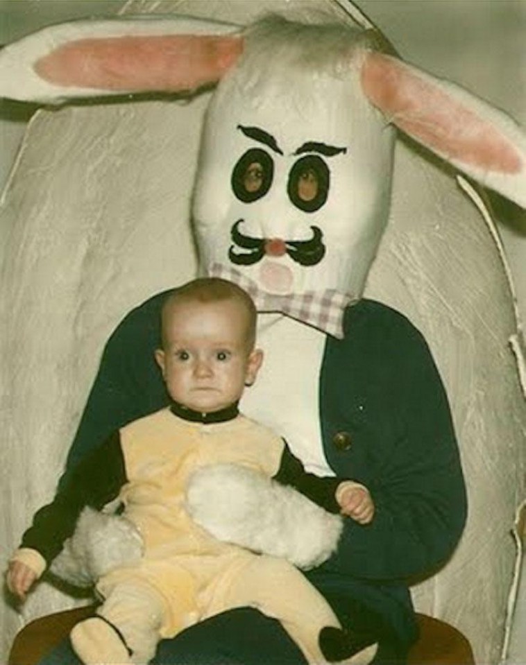 This rabbit’s square head and moustache-like whiskers made for unpleasant viewing