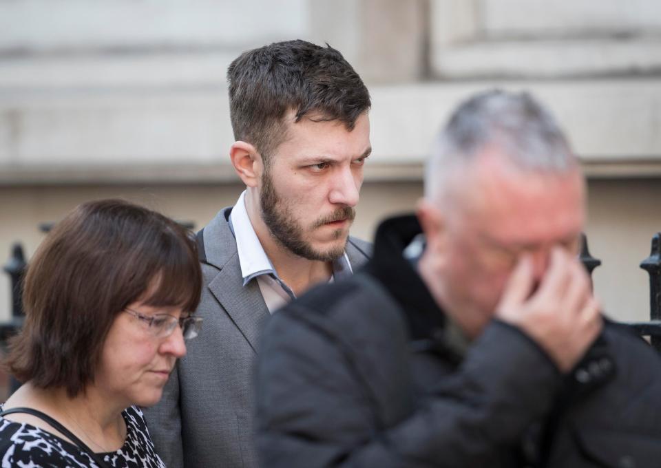  Charlie's dad Chris had shouted "no" in the court room as the verdict was given