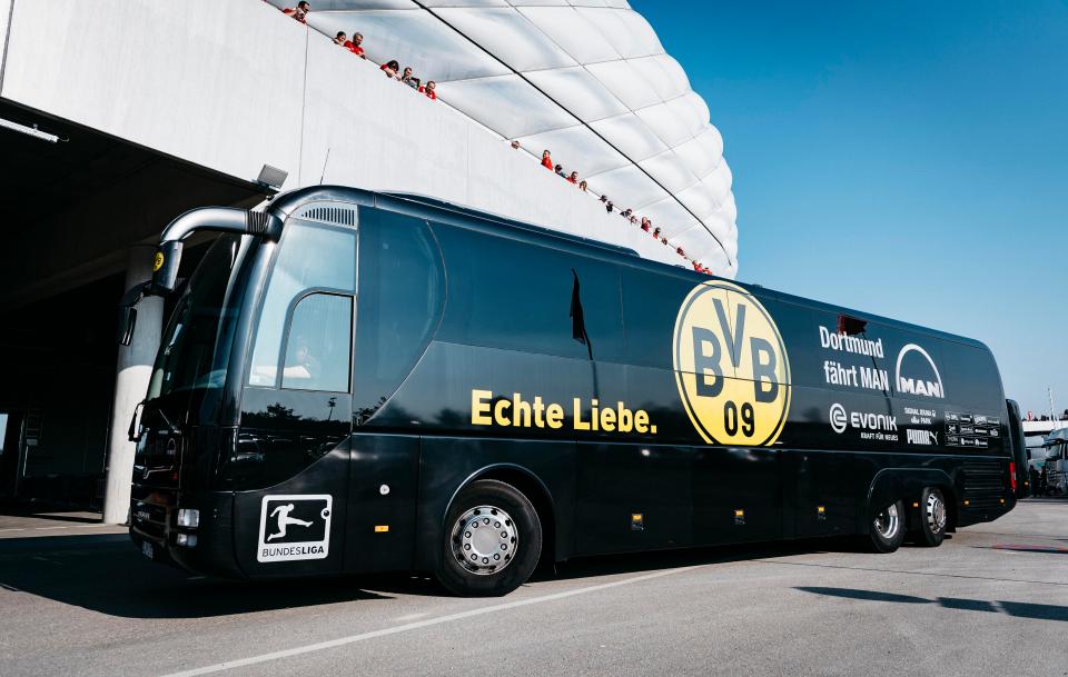 The Borussia Dortmund team bus was involved in an explosion on their way to the ground