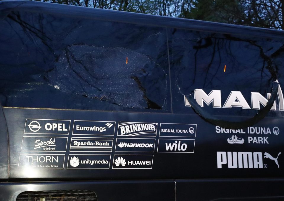  Bomb blasts hit the Borussia Dortmund team bus which was en route to the Champions League match