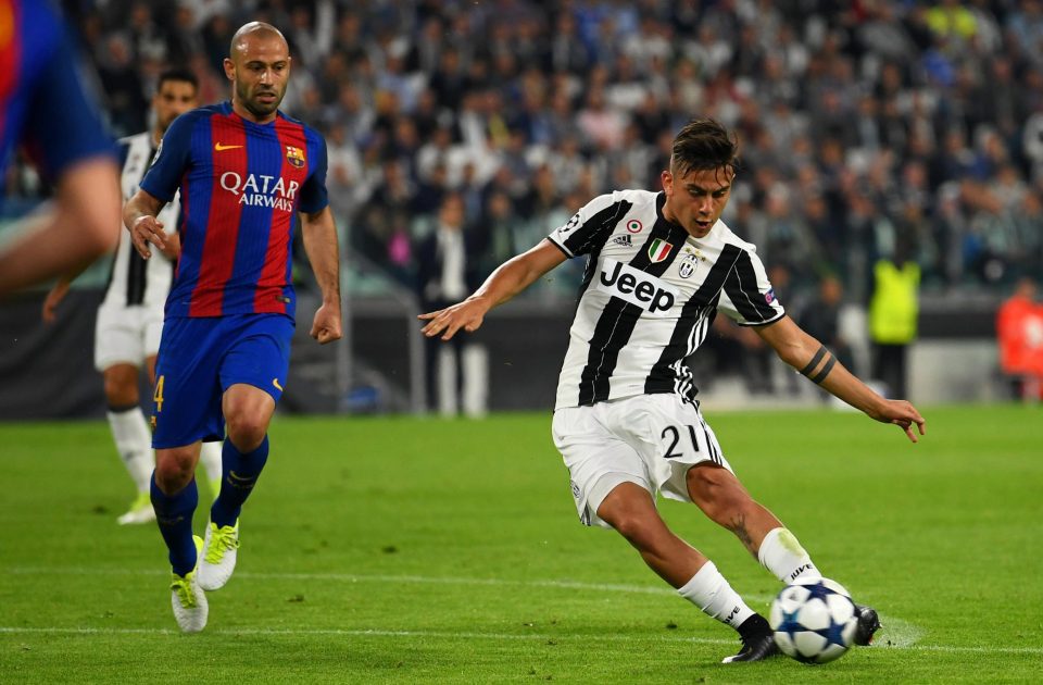 Paulo Dybala scored a stunning brace against Barcelona in the Champions League