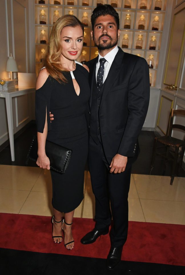  Suit up, look sharp . . . Katherine Jenkins and husband Andrew Levitas