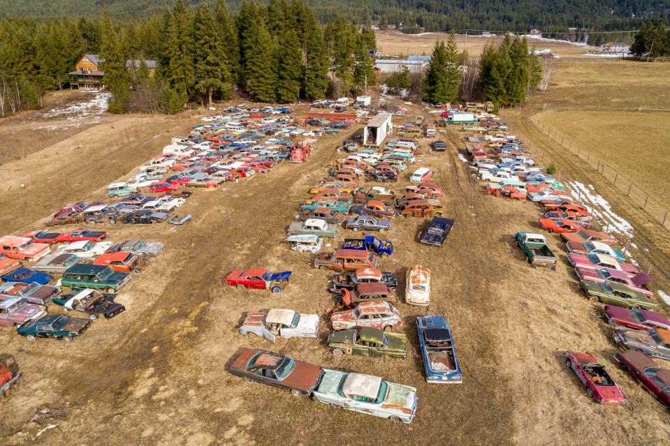  The property is covered with old cars from some of America's most iconic manufacturers 