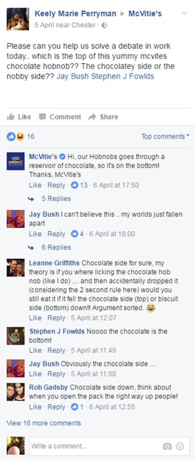  McVitie's are still regularly asked to help settle debates