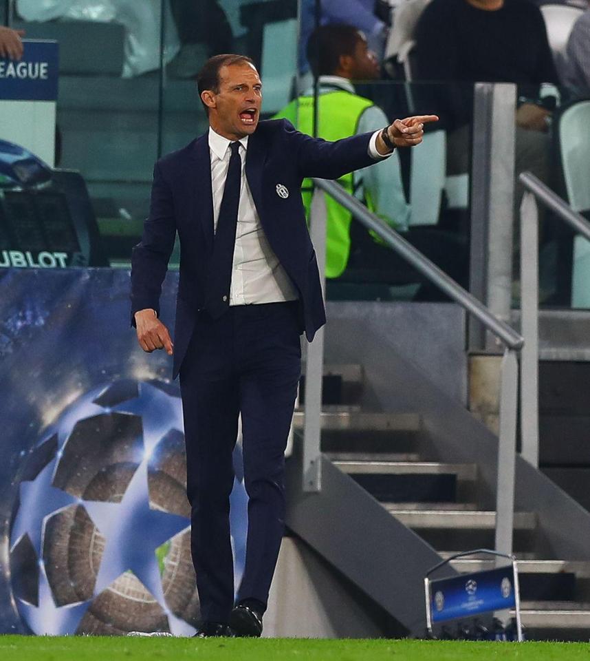 Max Allegri has his Juventus side set up ready to counter attack Barcelona