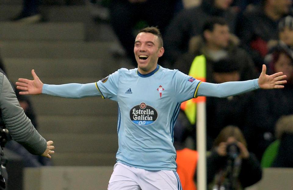  Celta Vigo's Iago Aspas is their star man - despite a failed stint with Liverpool in the Premier League