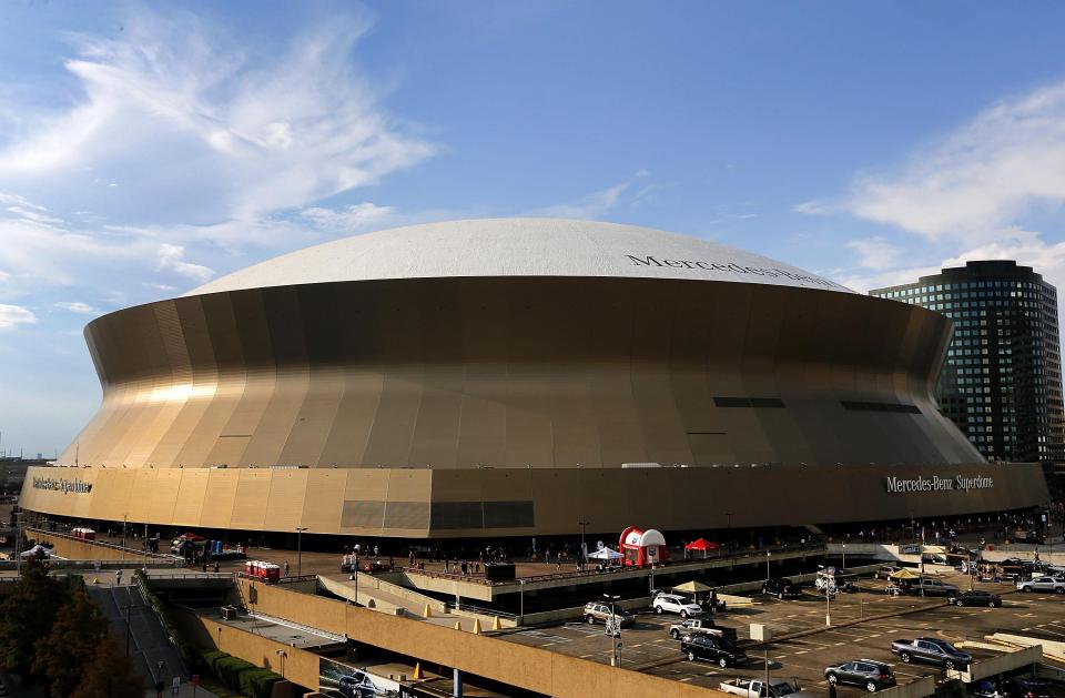  WrestleMania takes place at the Mercedes-Benz Superdome