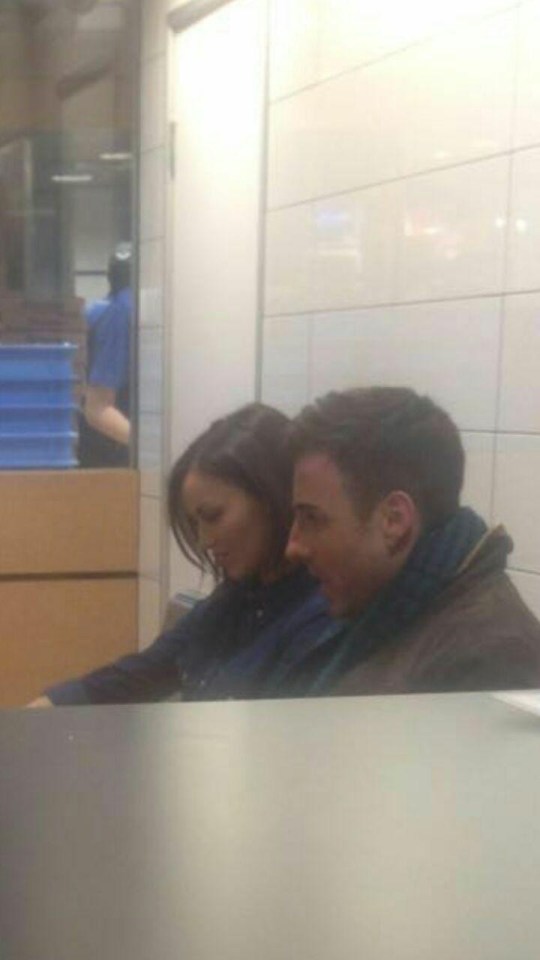 Stevi Ritchie and Gemma Massey were spotted at Pizza Hut in Birmingham