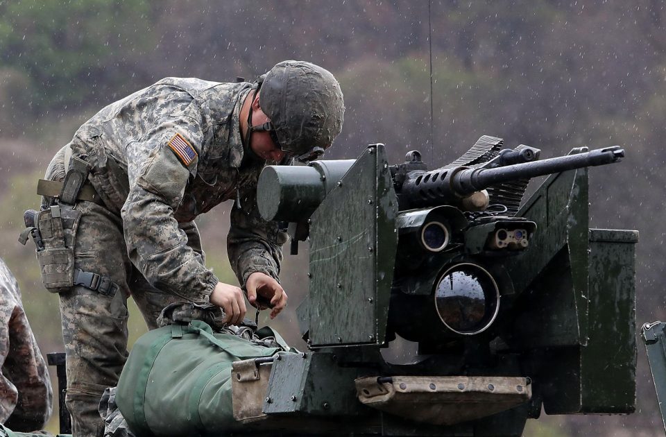  US soldiers take part in military drills currently being held in South Korea