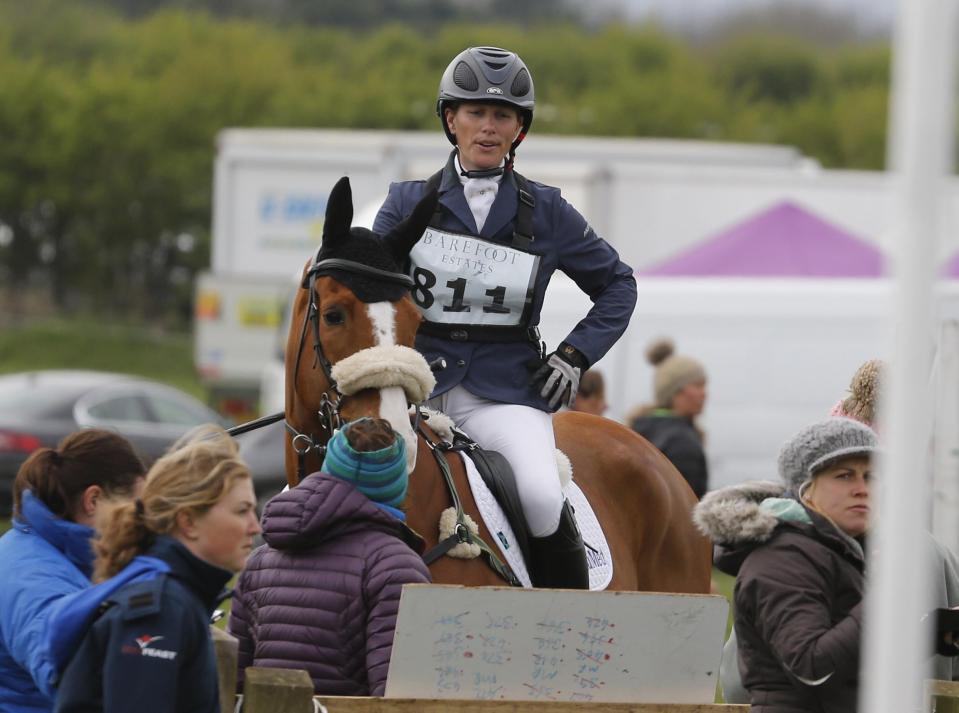 Zara taking part in the equestrian event