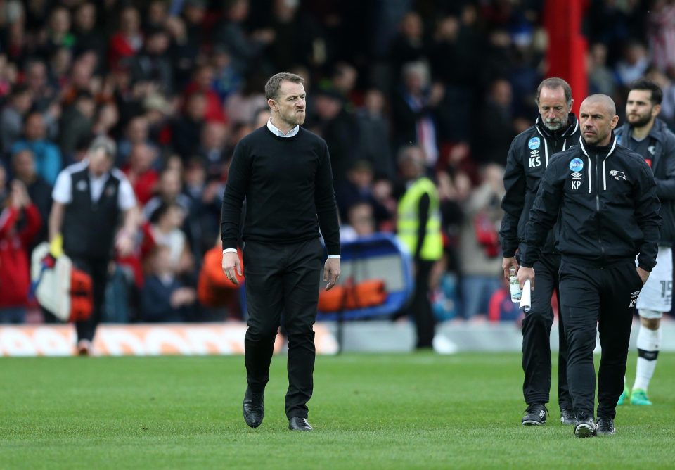  Not a good day at the office for Derby boss Gary Rowett as their playoff dreams fade