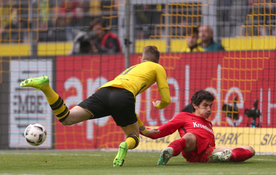 Marco Reus opened the scoring after just three minutes, on his first start since early March