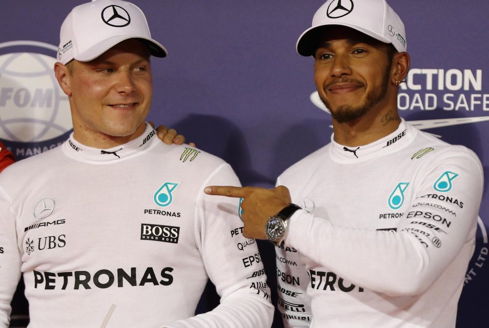  Lewis Hamilton was full of praise for Mercedes team-mate Valtteri Bottas after losing to him in the Bahrain GP qualifying