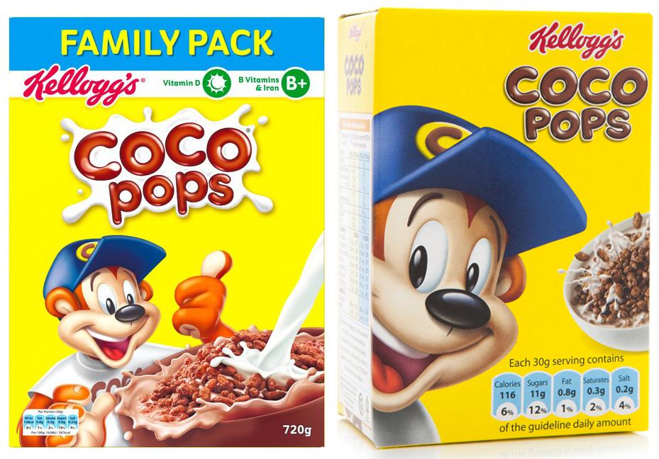  Coco Pops are reduced from 800g to 720g