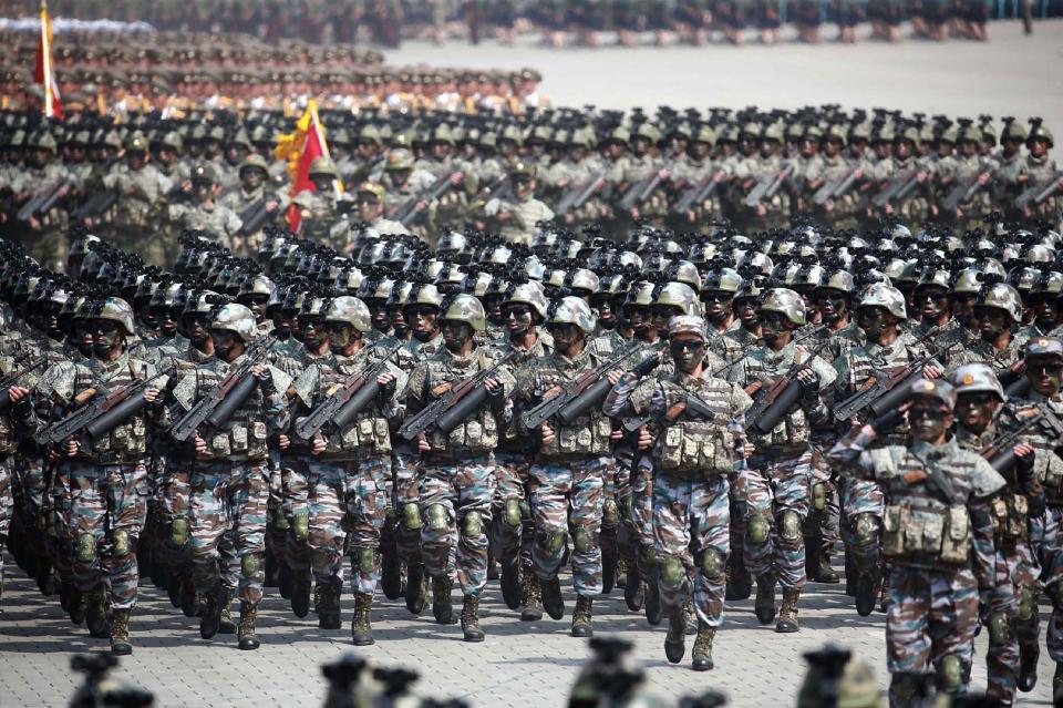  The impressive celebration marked a public holiday in Pyongyang