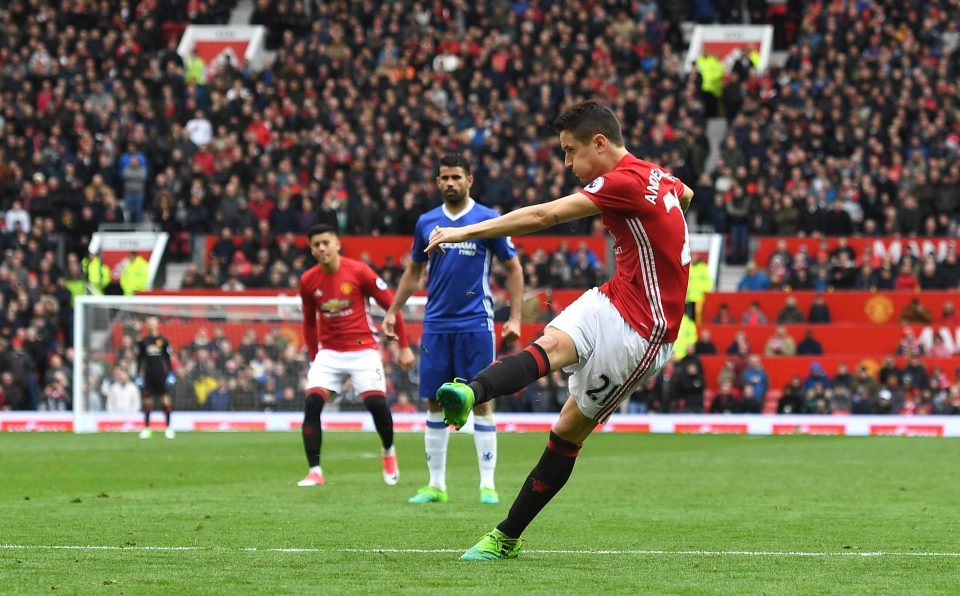  Ander Herrera fires in the second via Kurt Zouma