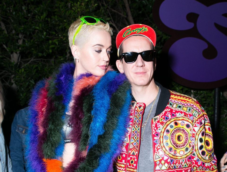  Katy Perry and fashion designer Jeremy Scott seemed to be in competition for the  loudest jackets