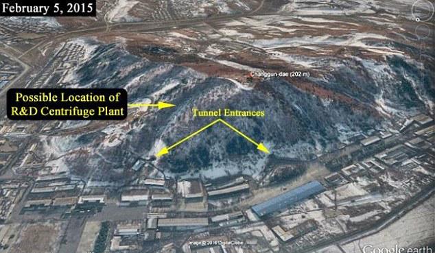  The facility is hidden under mountains near the Chinese border to protect it from air attacks