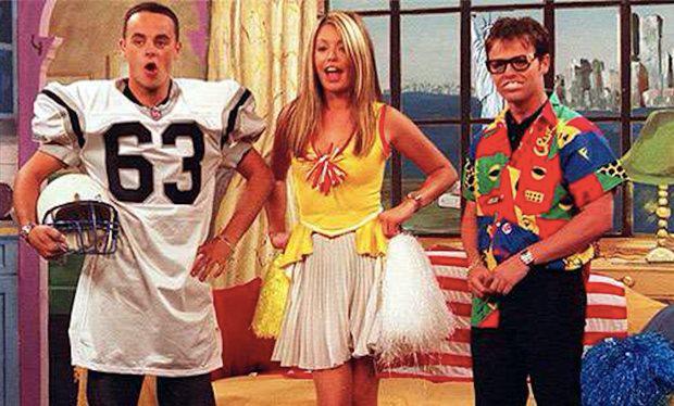 The show starred Ant (left), Dec and Cat Deeley (centre) – and helped propel the presenting trio’s careers