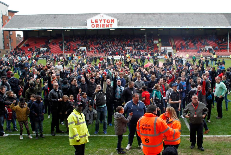  Supporters aimed chants at the controversial Italian chairman