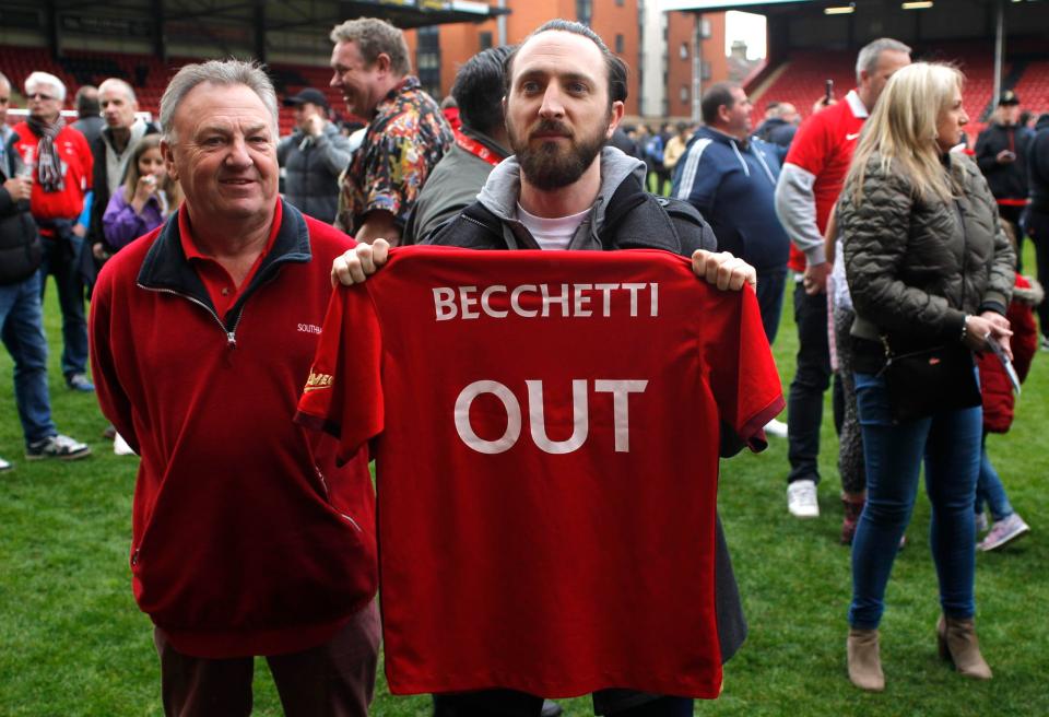  Francesco Becchetti has not paid players and staff for two months in disgraceful scenes