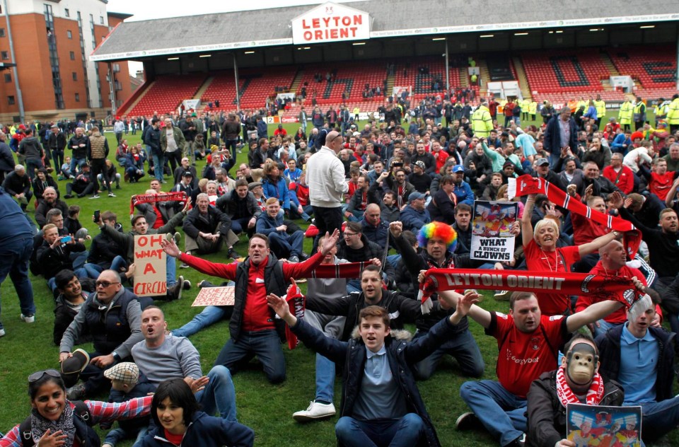 Leyton Orient fans are united in their opposition to club owner Francesco Becchetti