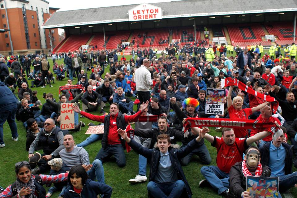  Leyton Orient fans stormed the pitch in protest last weekend and will rally again