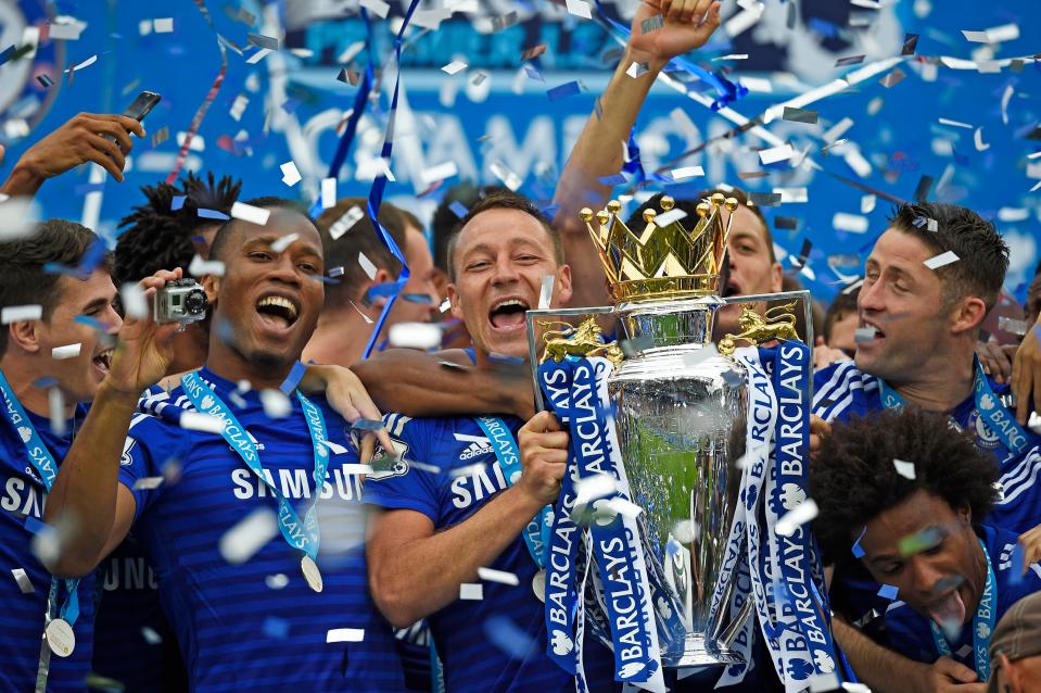  John Terry helped Chelsea to win the Premier League four times