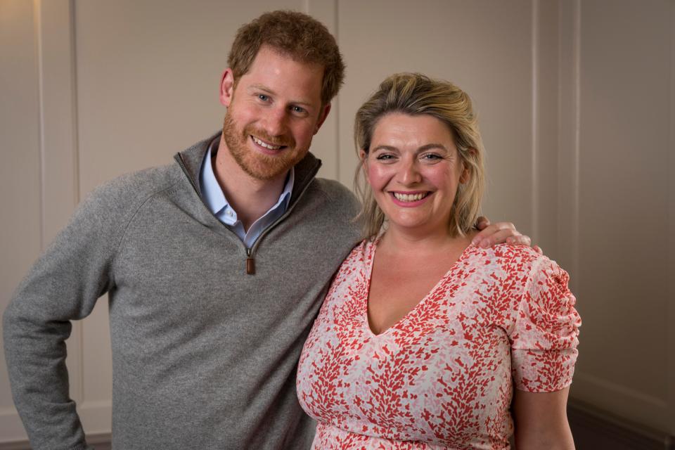  Chat . . . Prince Harry spoke about mental health with mental health writer Bryony Gordon