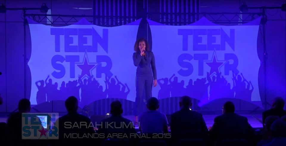 Sarah previously appeared in the finals of Teen Star