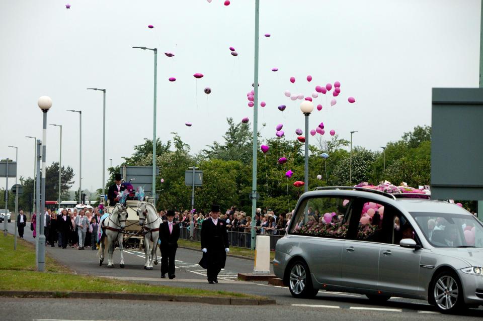  Well-wishers lined the streets at little Ava's Frozen-themed funeral