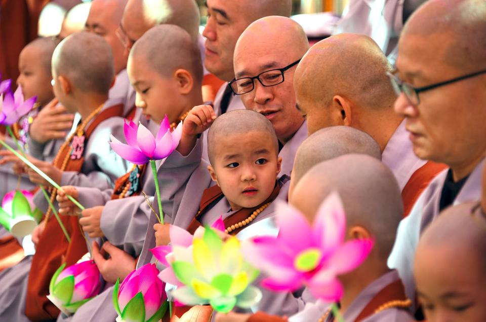 Children Becoming Buddhist Monks