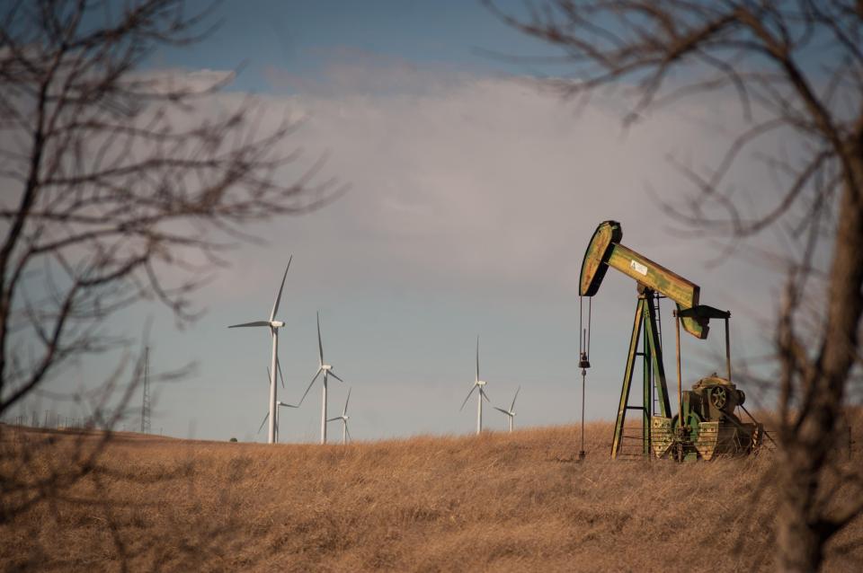  This windmill farm was built above the Osage's underground reservation