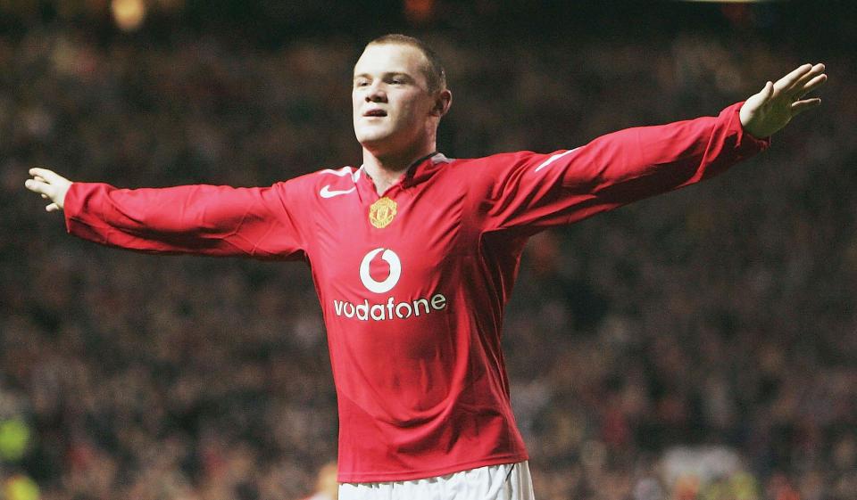  Wayne Rooney was still just 18 when he scored a hat-trick on Champions League bow