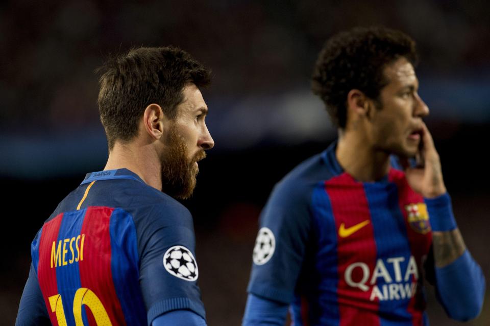 Lionel Messi and Neymar were criticised after Barcelona were knocked out of the Champions League 