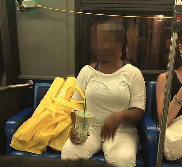  Images of ‘bagspreading’ behaviour have been surfacing online, posted by angry men