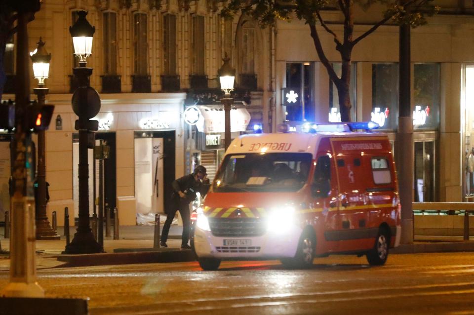  Emergency services rushed to the scene in Paris