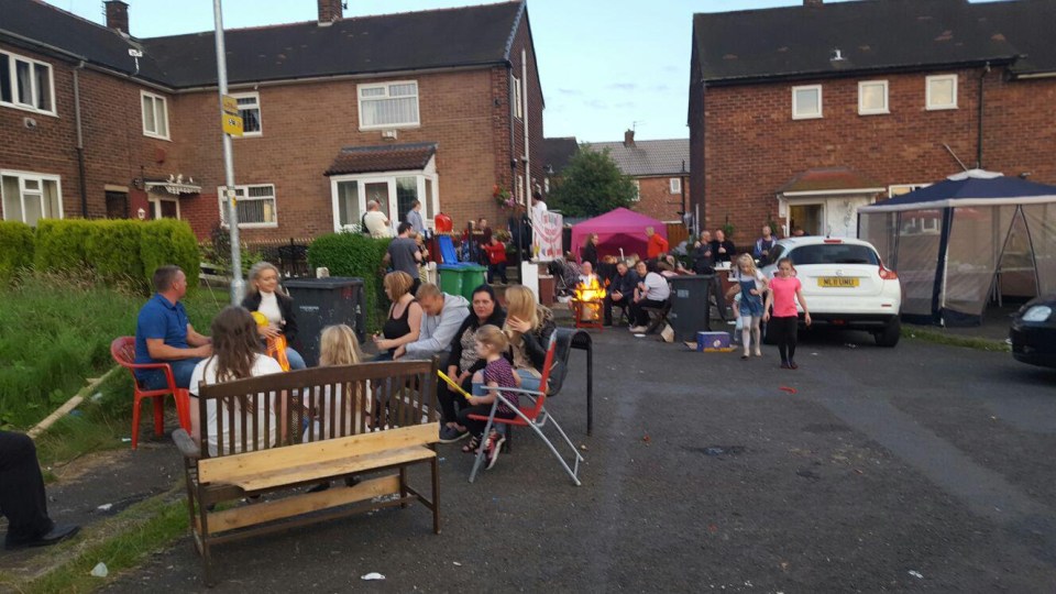 Margaret Howarth's family having a party last year