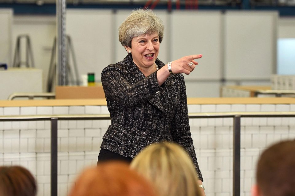  She was speaking at a toothpaste factory in her Maidenhead constituency