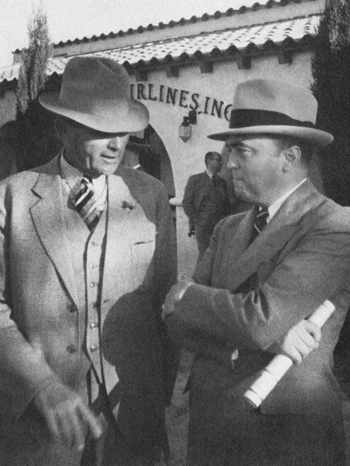  Detectives... FBI Chief J. Edgar Hoover, right, brought in Tom White, left, a stetson-wearing, Texan lawman to solve the case