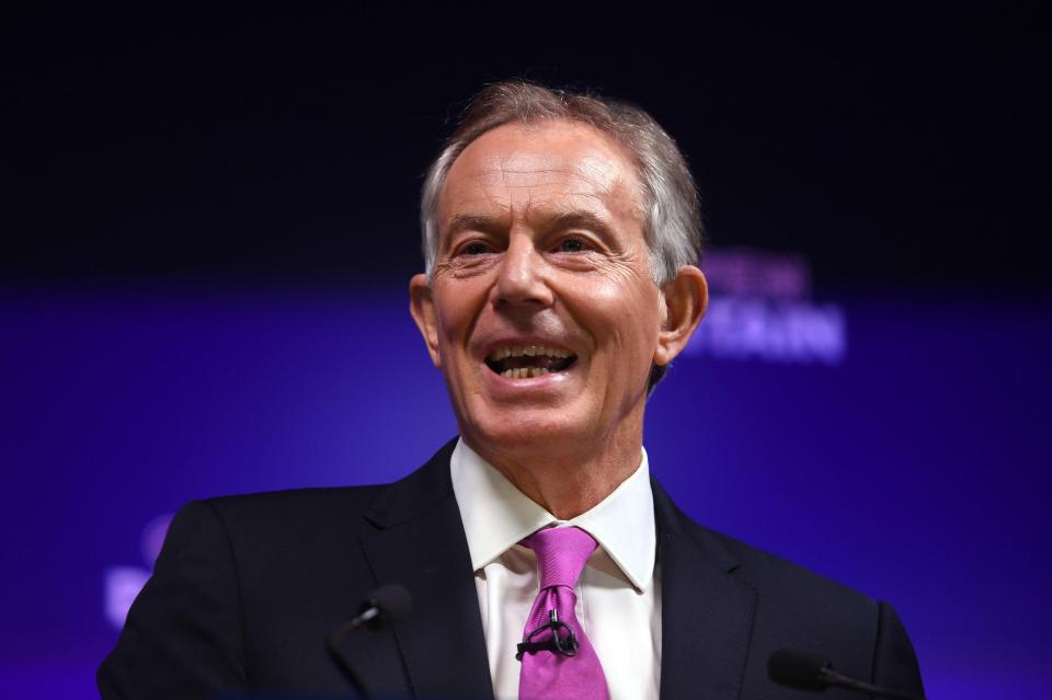  On winning side . . . Tony Blair refuses to endorse Jeremy Corbyn as PM